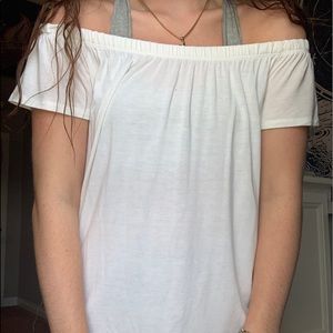 off the shoulder tee